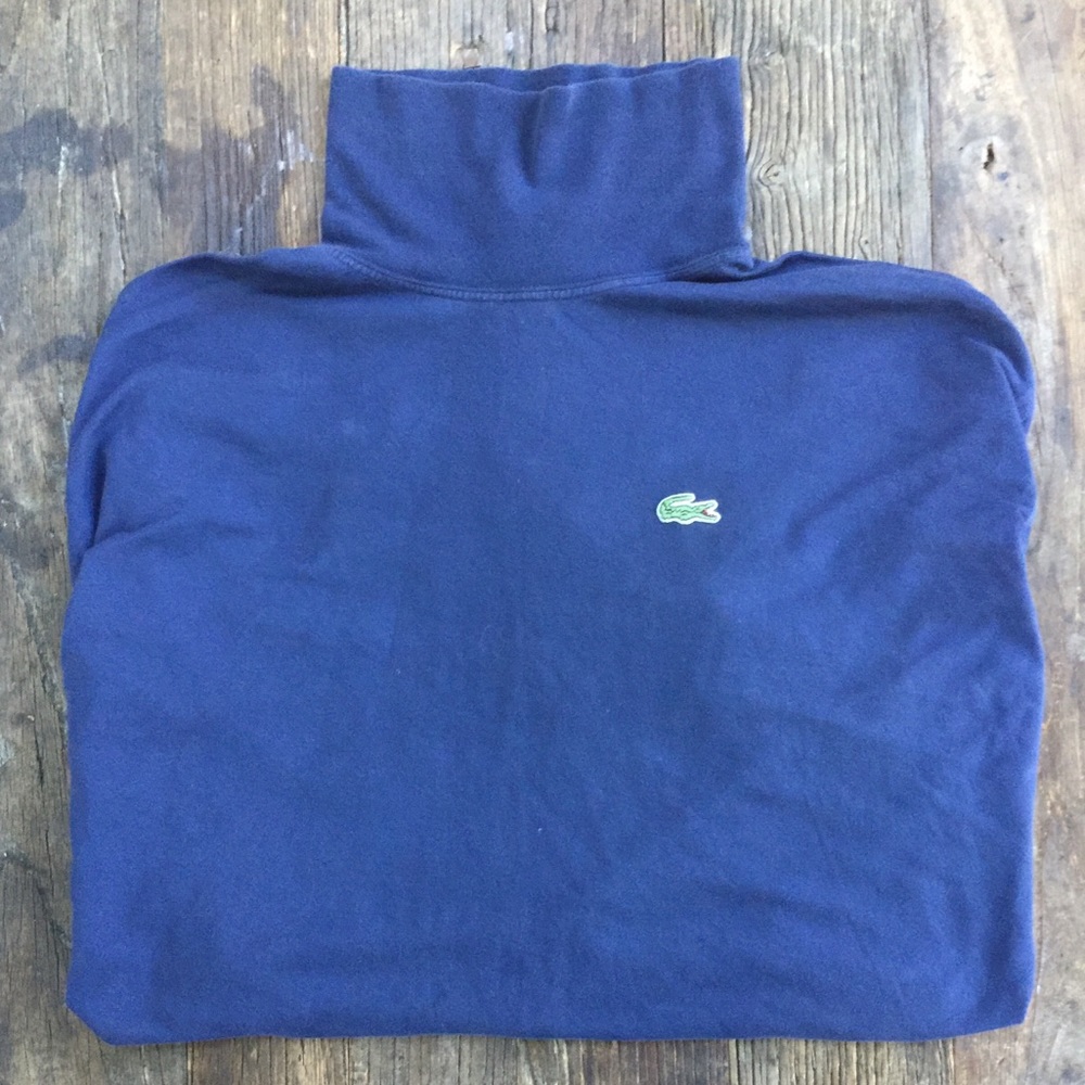 Lacoste blue turtle neck
